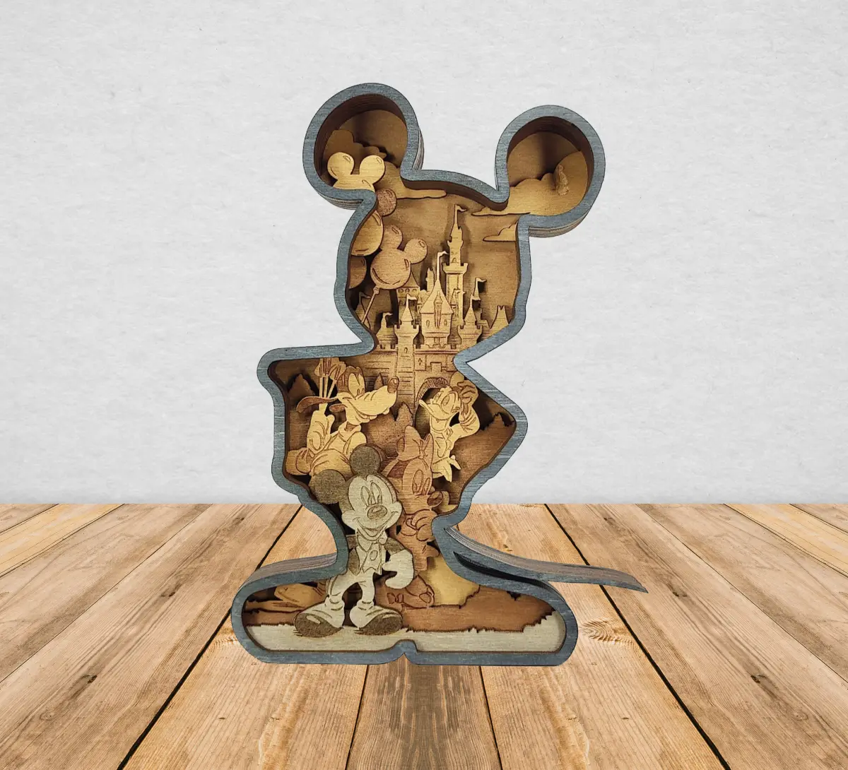 Wooden Mickey shaped sign newest